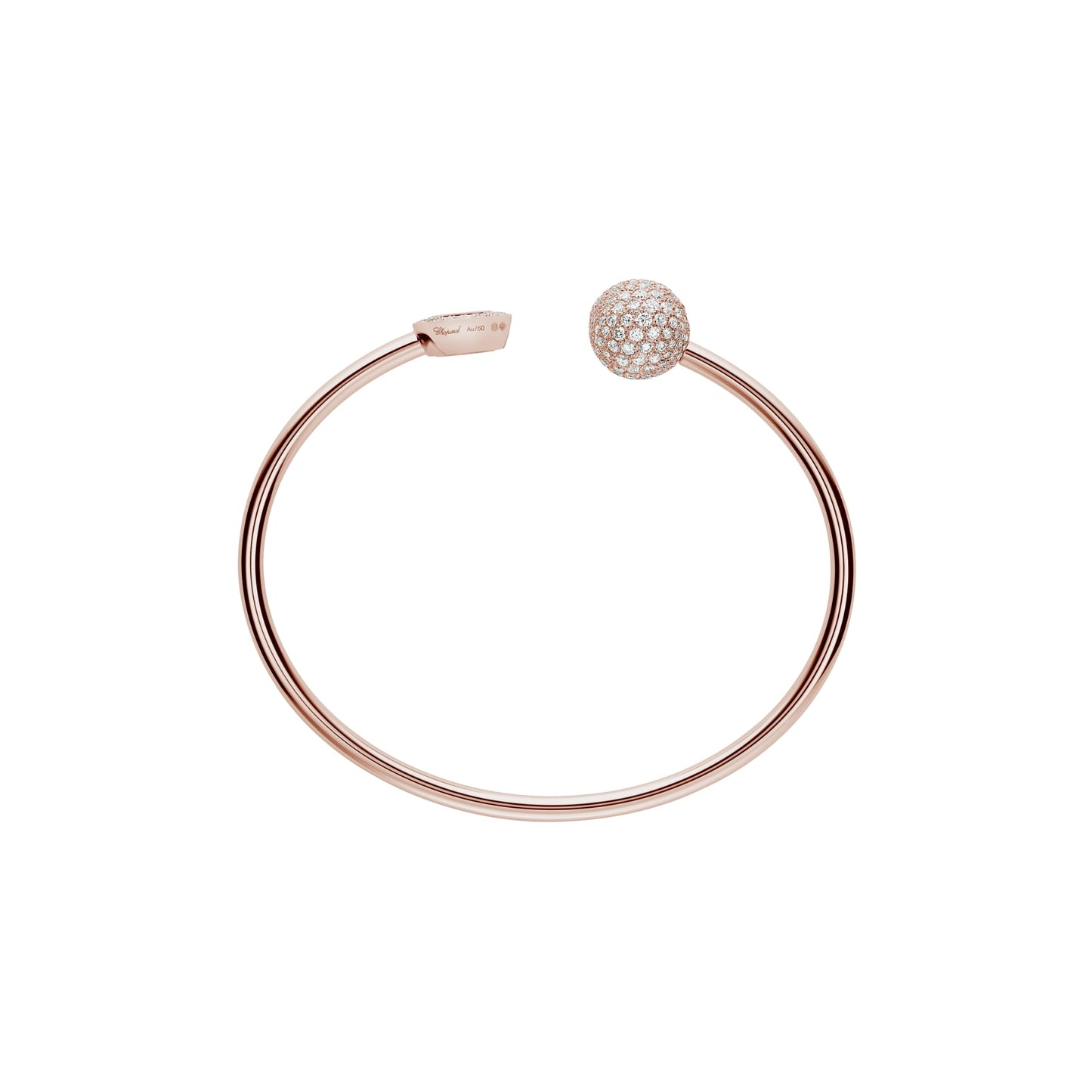 HAPPY DIAMONDS PLANET BANGLE, ETHICAL ROSE GOLD, DIAMONDS 85A619-5900