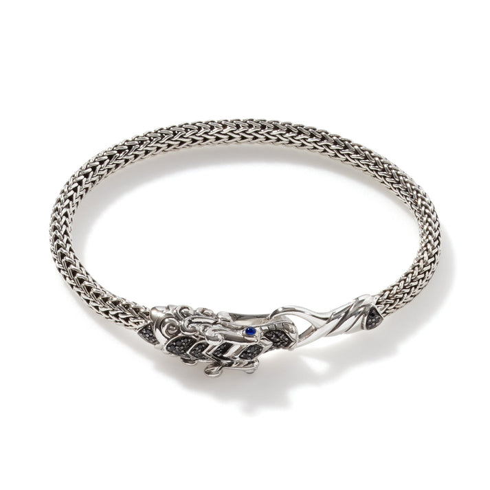 Naga Bracelet, Sterling Silver, Pavé, 5MM|BBS601334BLSBN