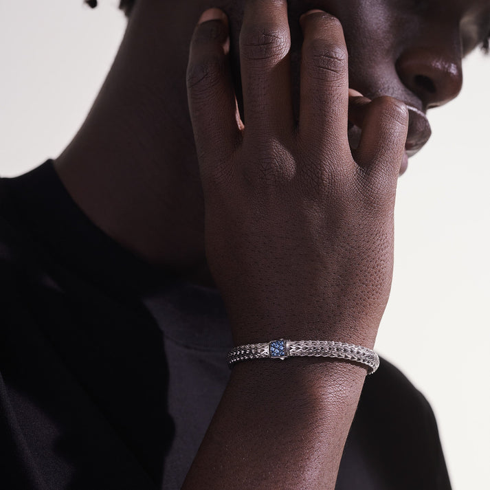 John Hardy Icon Bracelet, Sterling Silver, Pavé, 5MM BBS96002BSP