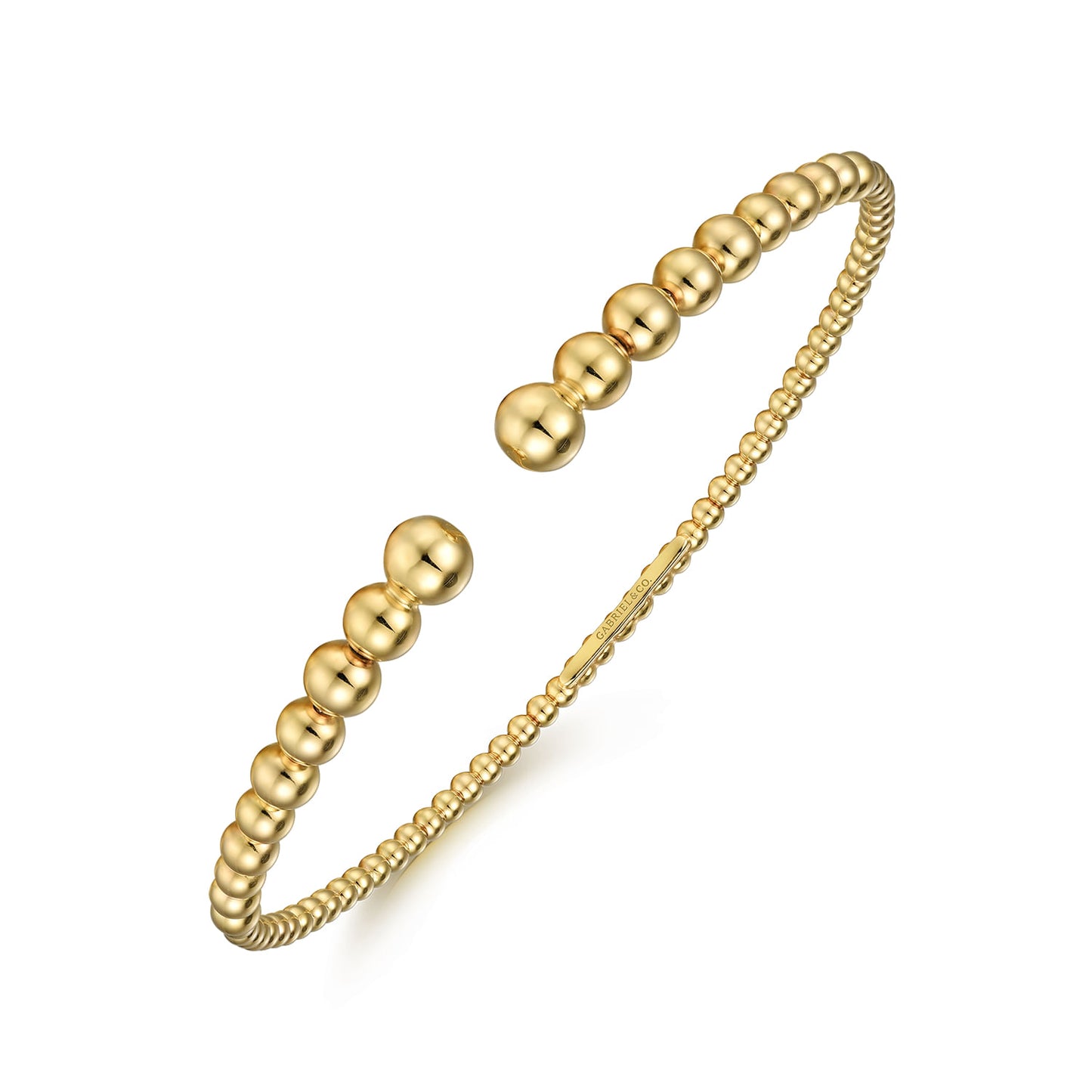 14K Yellow Gold Bujukan Open Bangle BG4585-62Y4JJJ