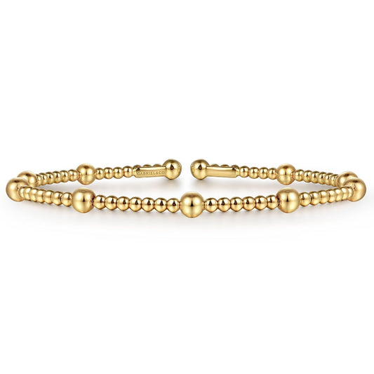 14K Yellow Gold Bujukan Split Bangle BG4603-62Y4JJJ