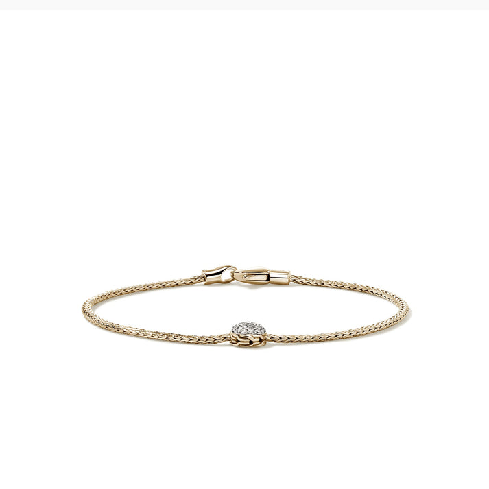 JH Essential Pavé Bracelet, Gold, Diamonds, 1.8MM|BUGGX987612DI