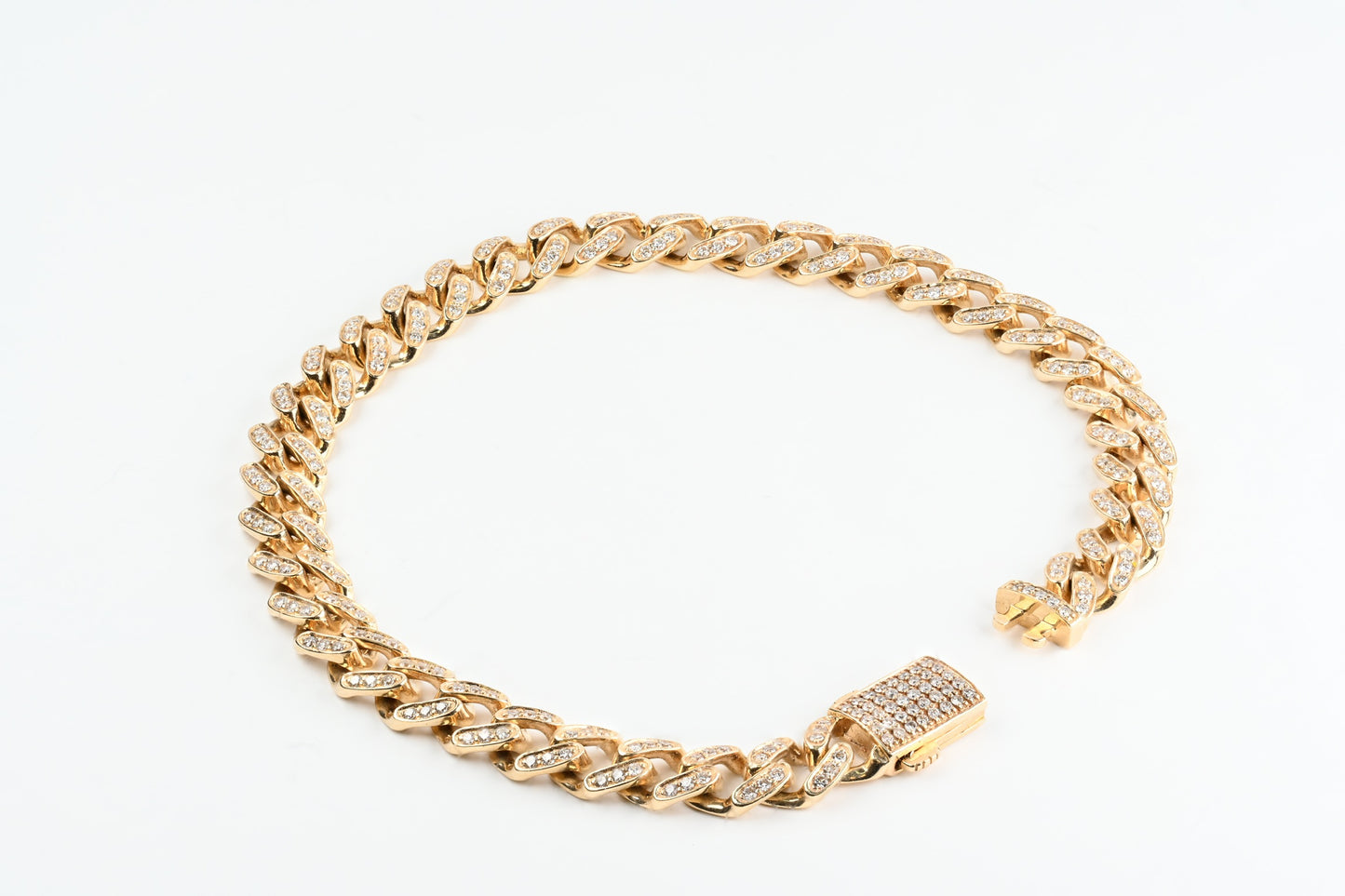 Classic Pave Cuban Link Bracelet