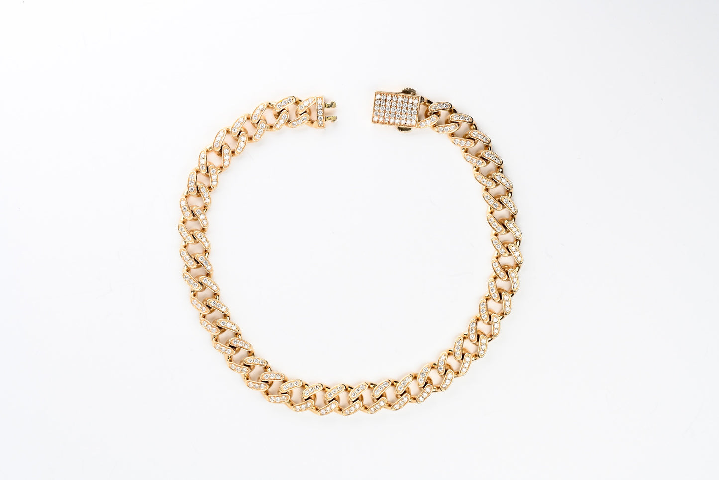 Classic Pave Cuban Link Bracelet