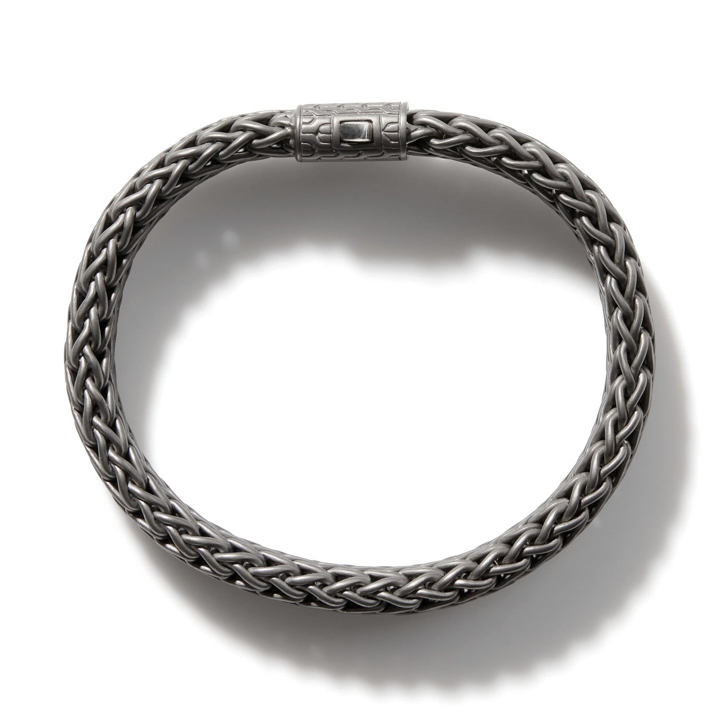 John Hardy Icon Flat Bracelet, Dark Silver, 11MM BM99795MBRD