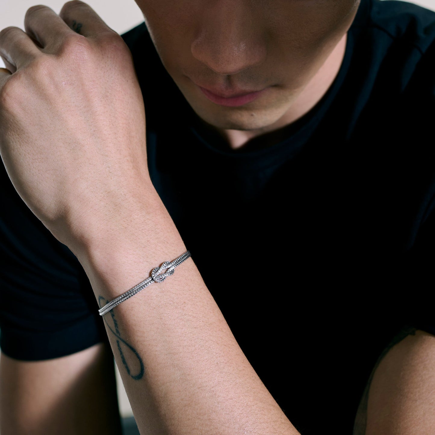 John Hardy Love Knot Bracelet, Sterling Silver, 1.8MM BU900776