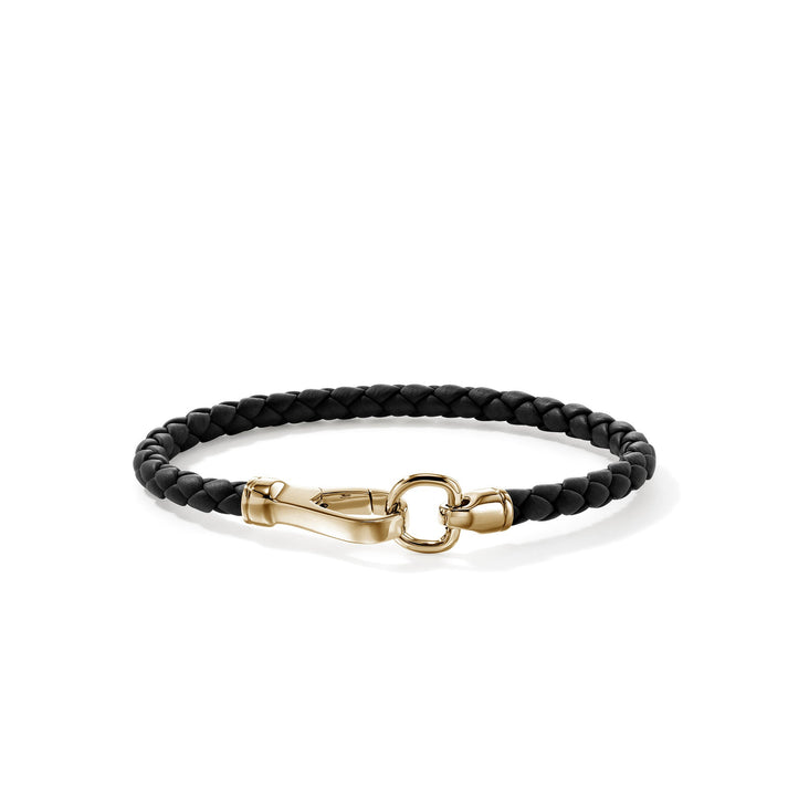Leather Bracelet, Gold, 5MM|BUGG901250BL
