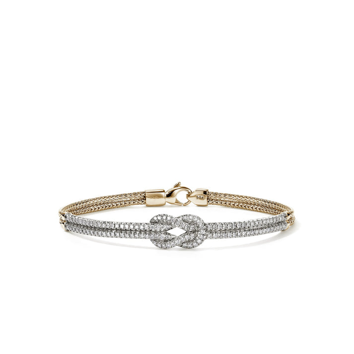 Love Knot Bracelet, Gold, Diamonds|BUGGX987882DI