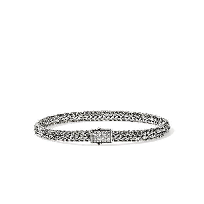 Icon Bracelet, Sterling Silver, Diamonds, 5MM|BUP9900962DI