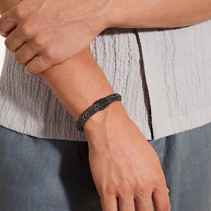 icon-bracelet-dark-silver-gemstones-10-5mm-bus9994044brdbls