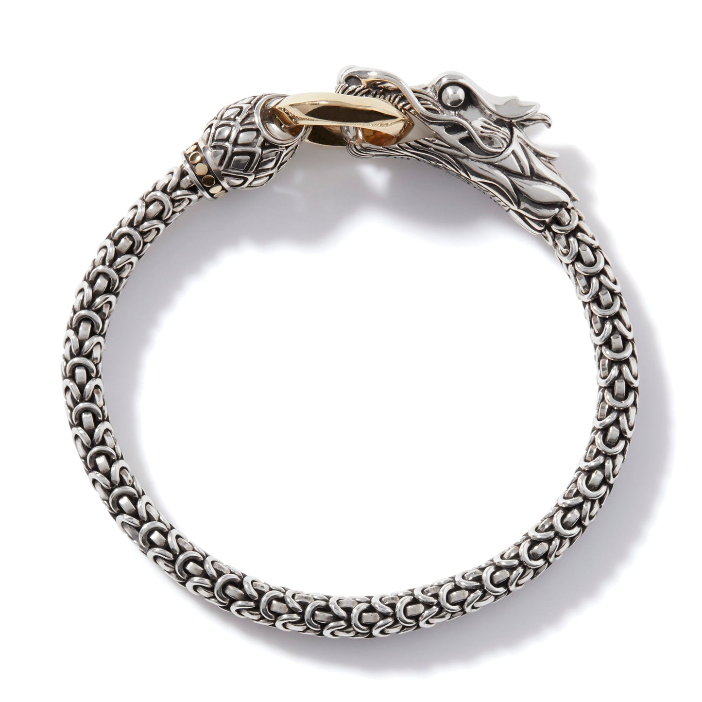 John Hardy Naga Bracelet, Gold, Sterling Silver, 6MM BZ65032