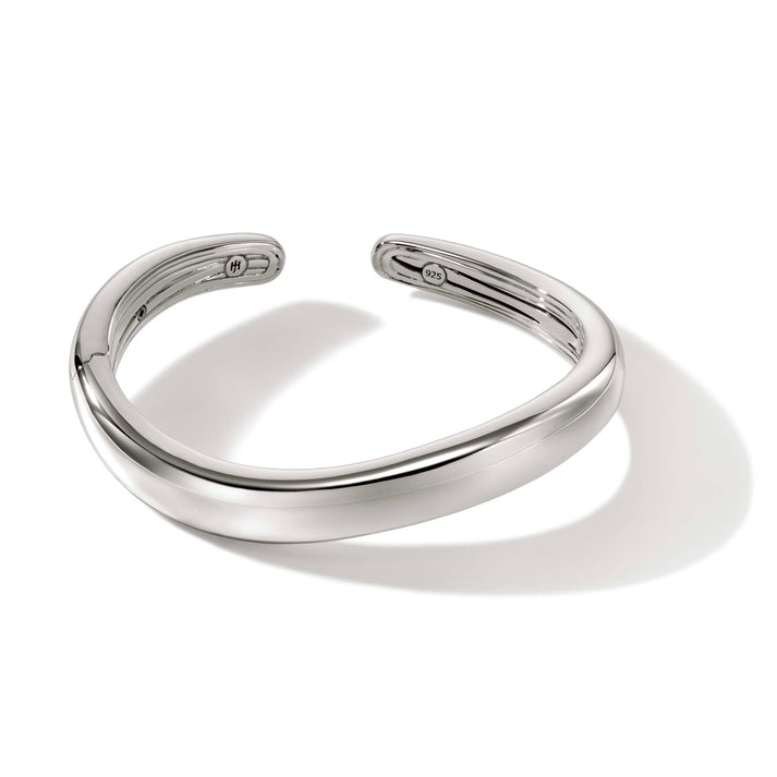 Surf Hinged Cuff, Sterling Silver, Slim|CB901117