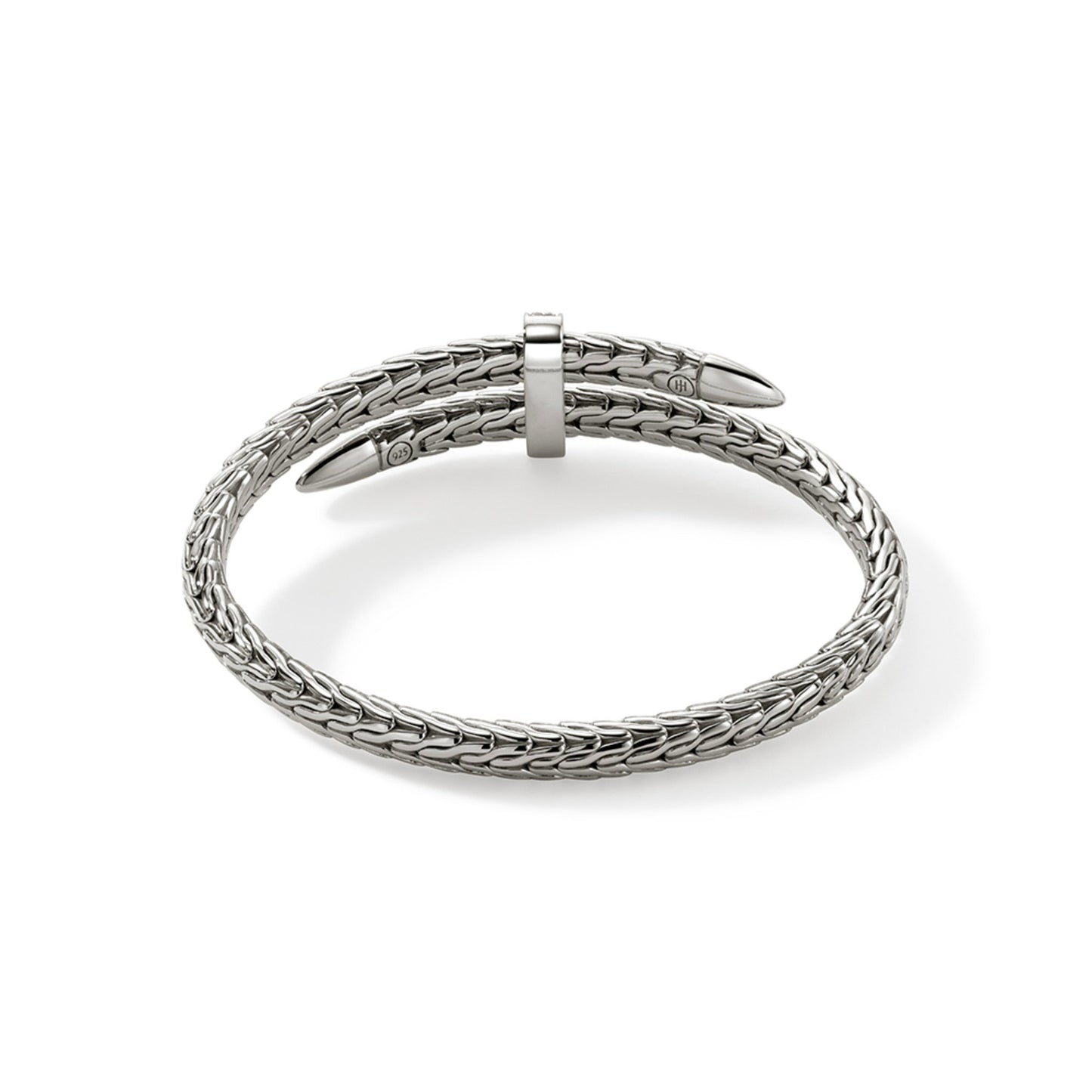 John Hardy Spear Flex Cuff, Sterling Silver, Diamonds CBP9011072DI
