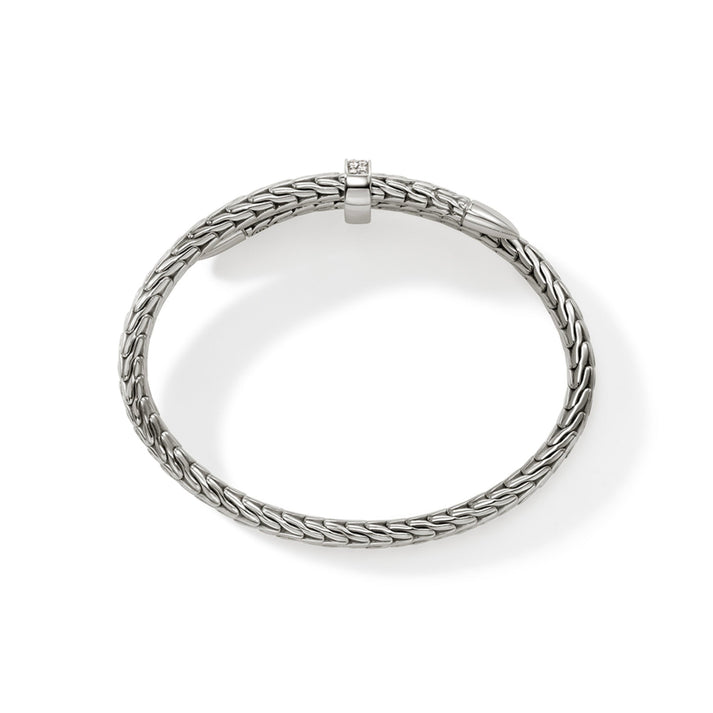 John Hardy Spear Flex Cuff, Sterling Silver, Diamonds CBP9011072DI