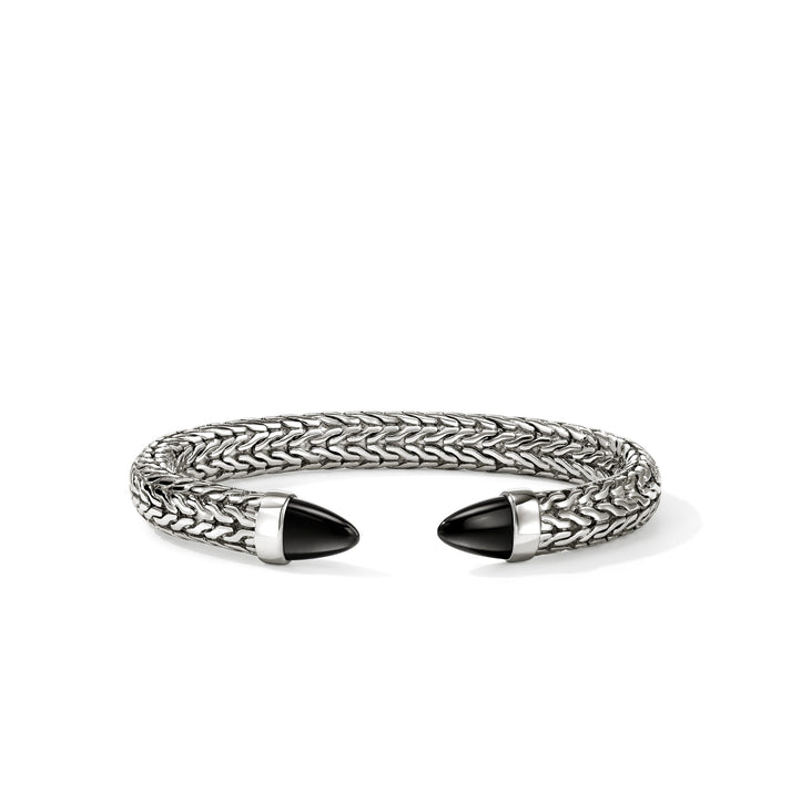 Spear 50 Flex Cuff, Sterling Silver, Black Onyx|CBS987961BON