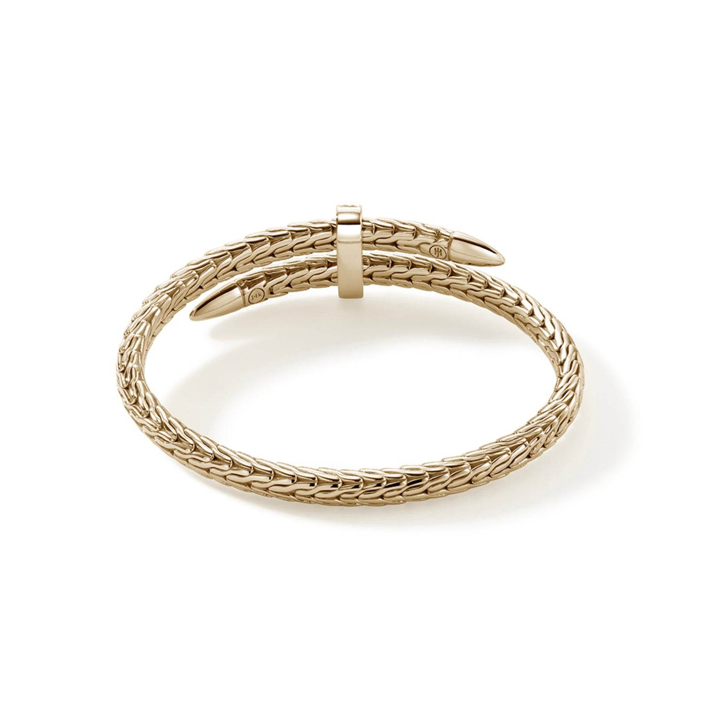 John Hardy Spear Flex Cuff, Gold, Diamonds CGGX9011072DI