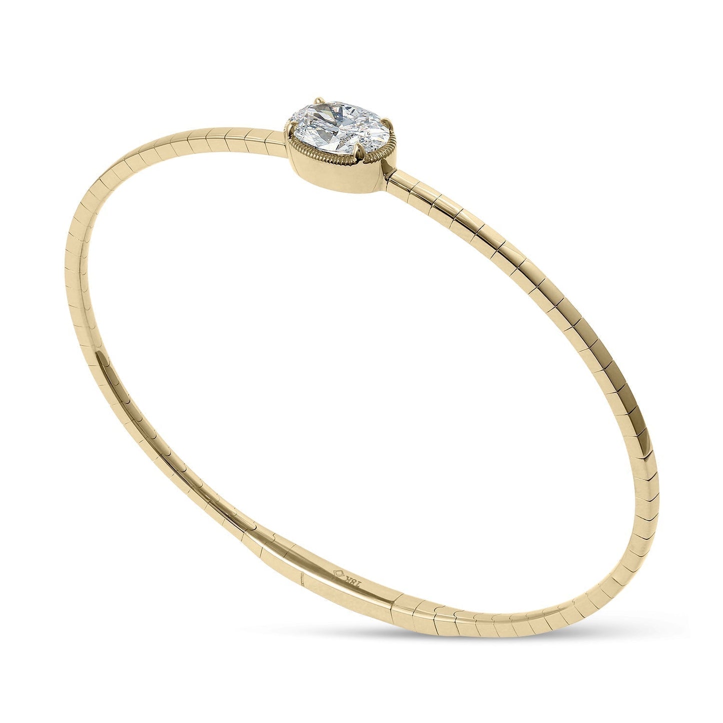 Clarity Diamond™ Angle Oval Flex Bangle