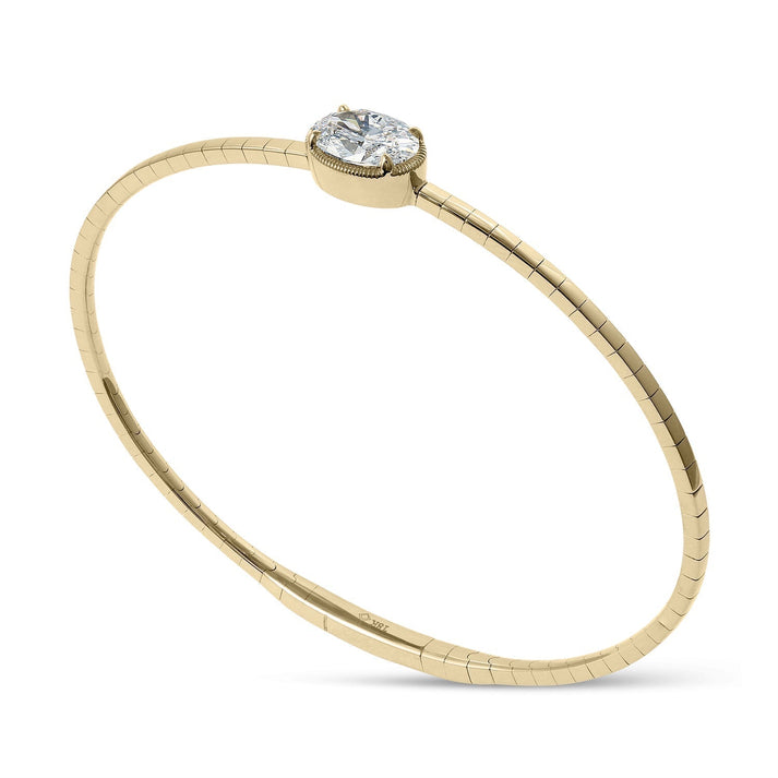 Clarity Diamond™ Angle Oval Flex Bangle
