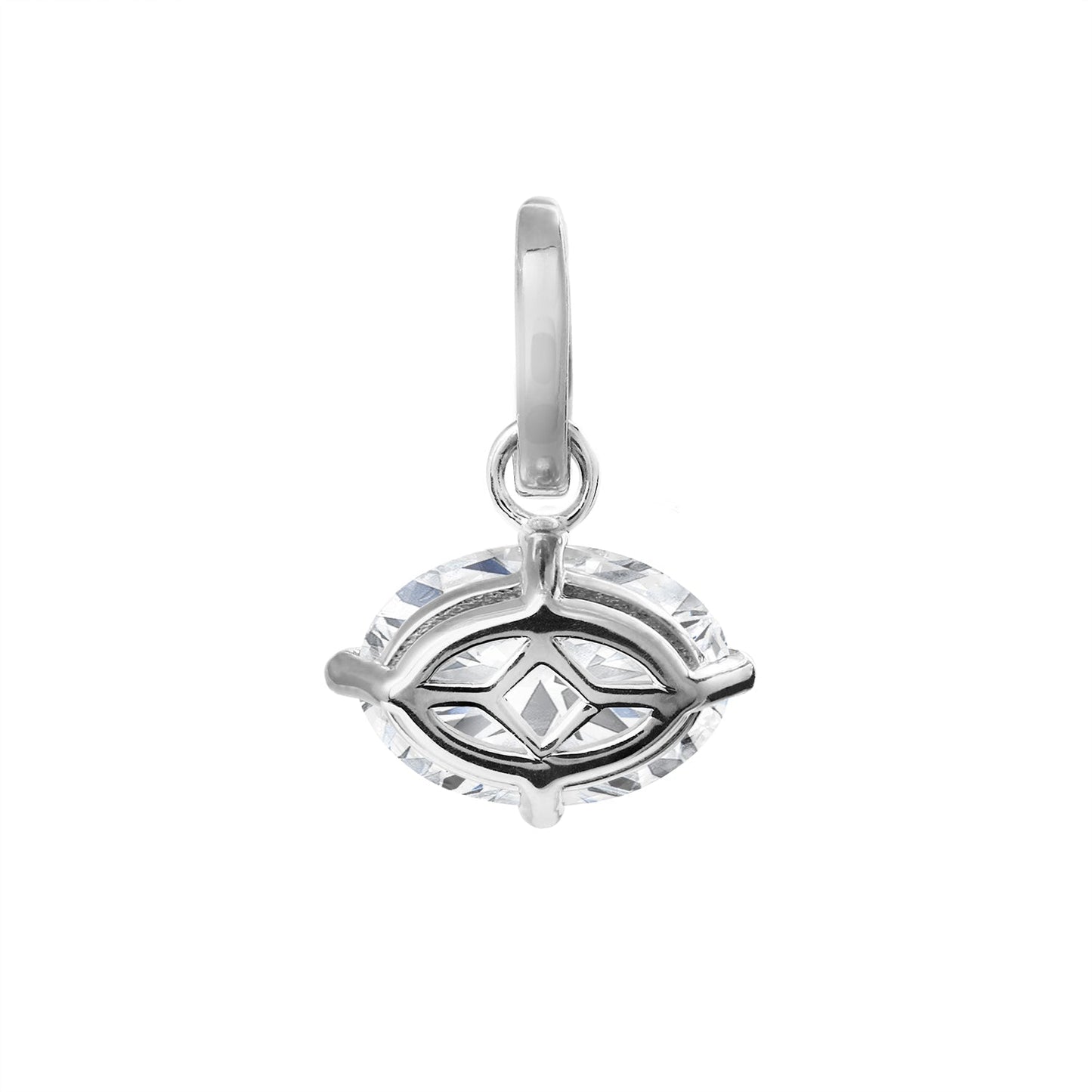Clarity Diamond™ Back Oval Diamond Enhancer Charm