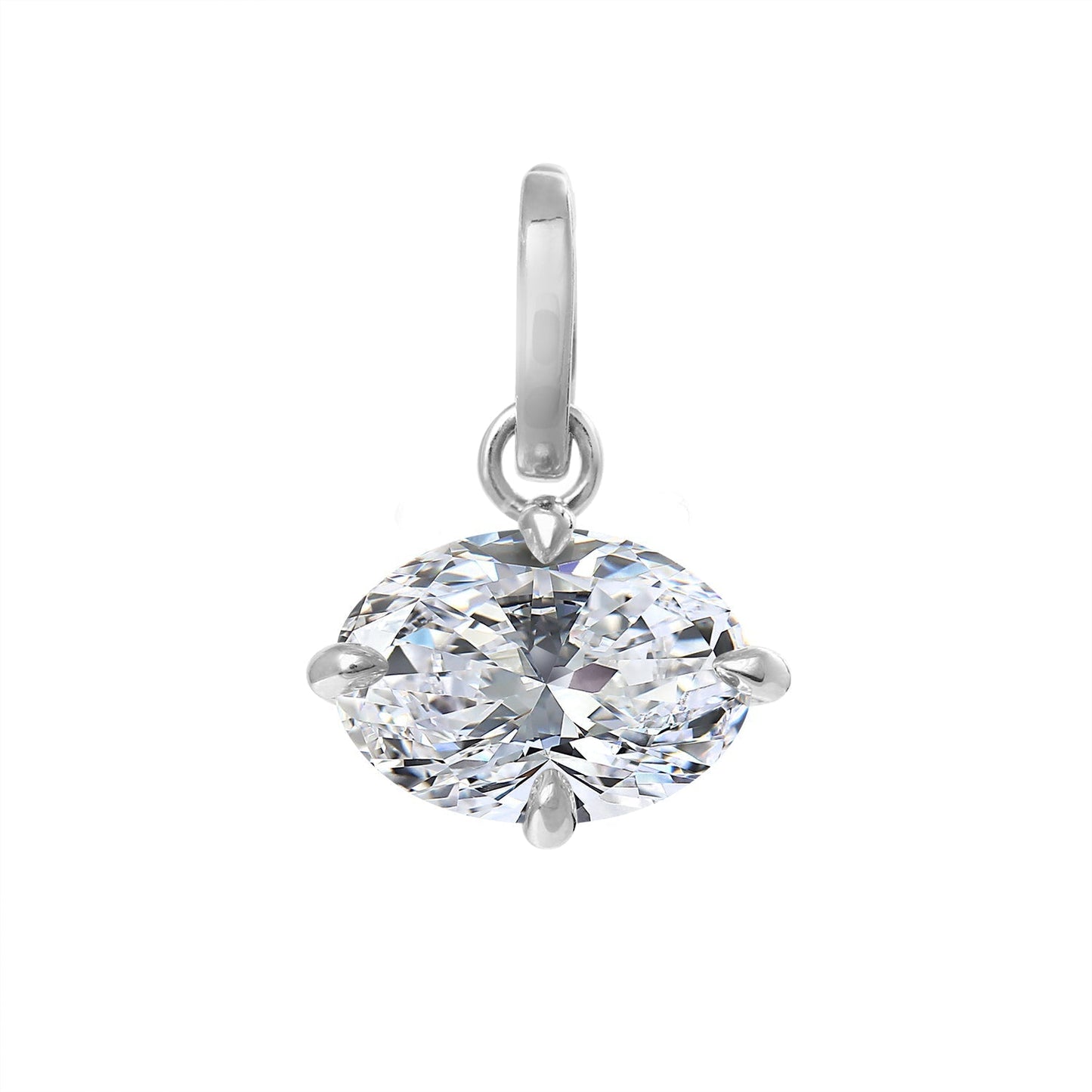 Clarity Diamond™ Oval Diamond Enhancer Charm