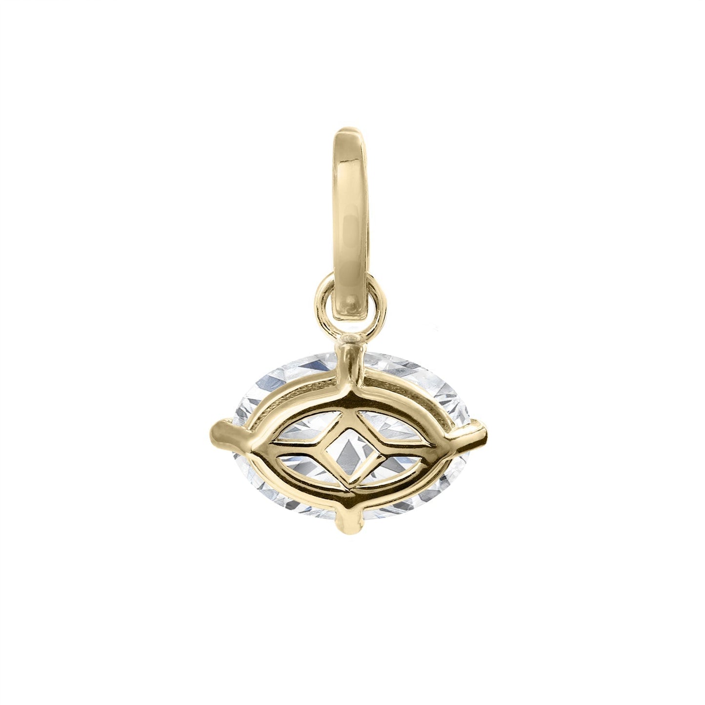 Clarity Diamond™ Back Oval Diamond Enhancer Charm