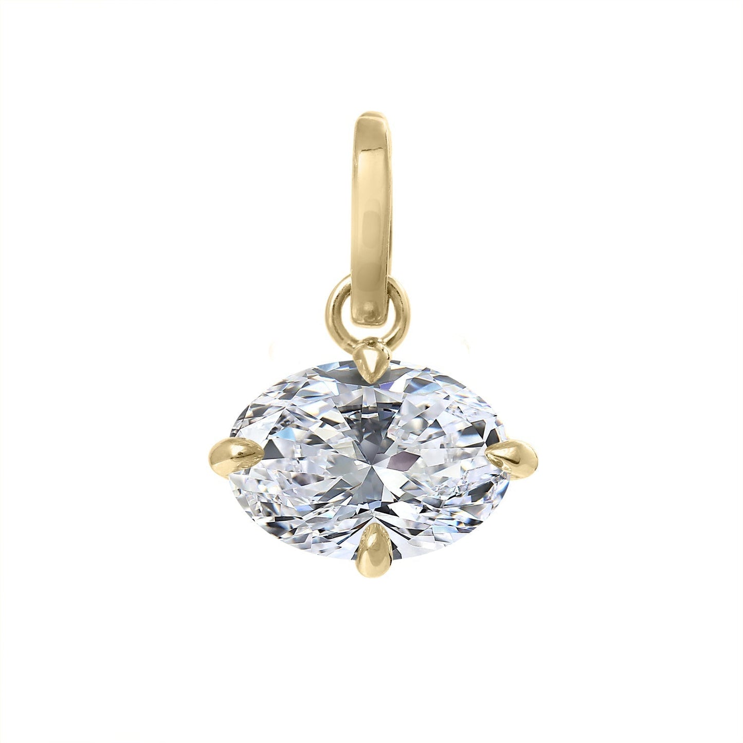 Clarity Diamond™ Oval Diamond Enhancer Charm