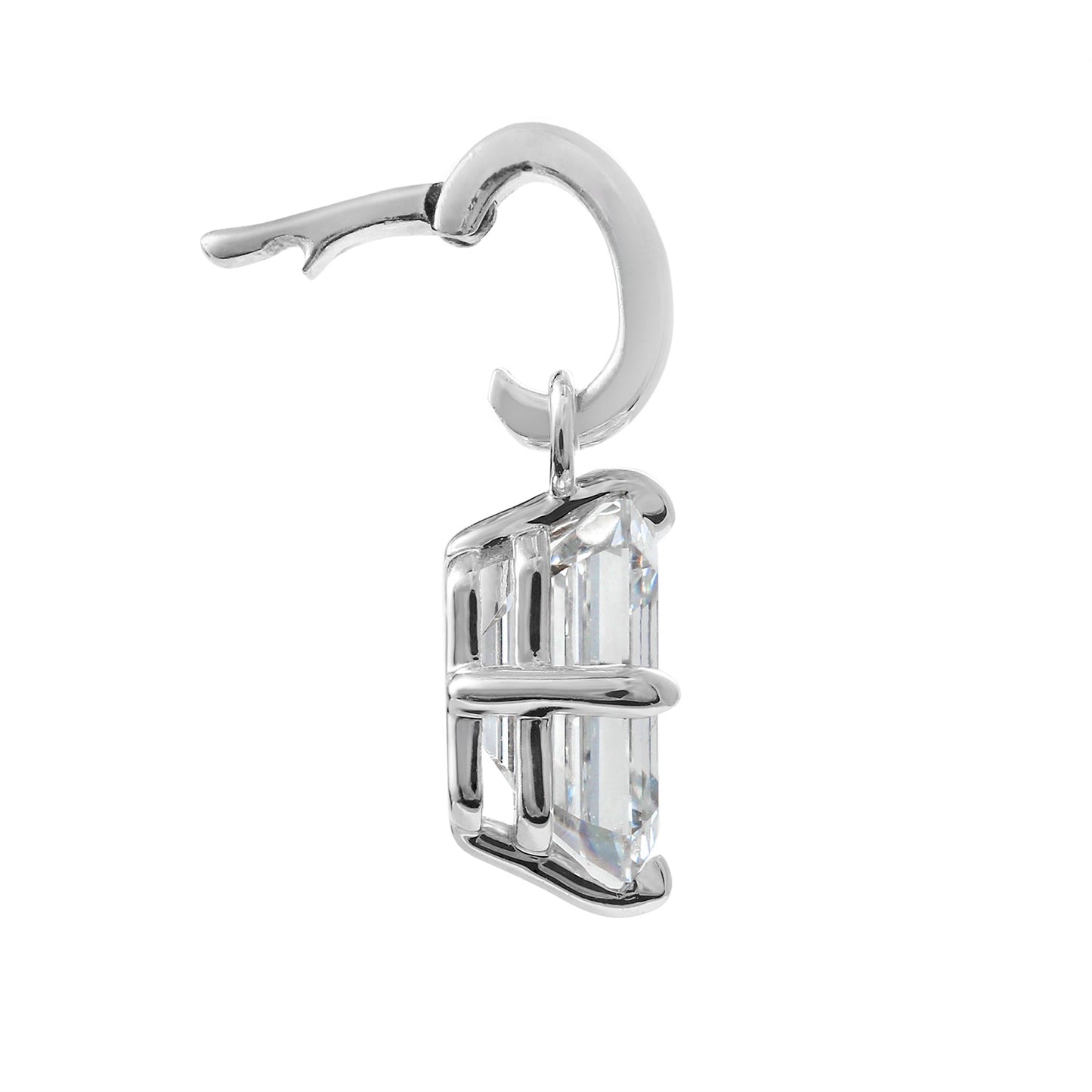 Clarity Diamond™ Side Emerald Diamond Enhancer Charm