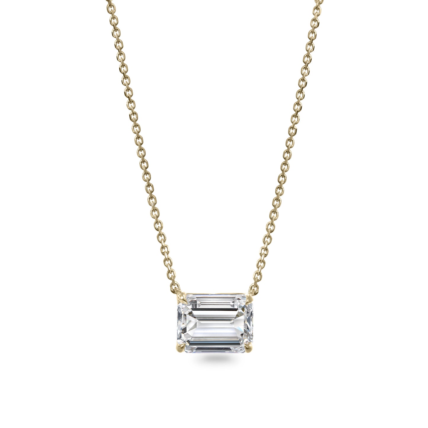 Clarity Diamond™ Signature GIA Certified Lab Grown Emerald Diamond Pendant