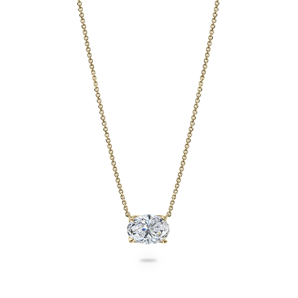 Clarity Diamond™ Signature GIA Certified Lab Grown Oval Diamond Pendant