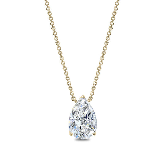 Clarity Diamond™ Signature GIA Certified Lab Grown Pear Diamond Pendant