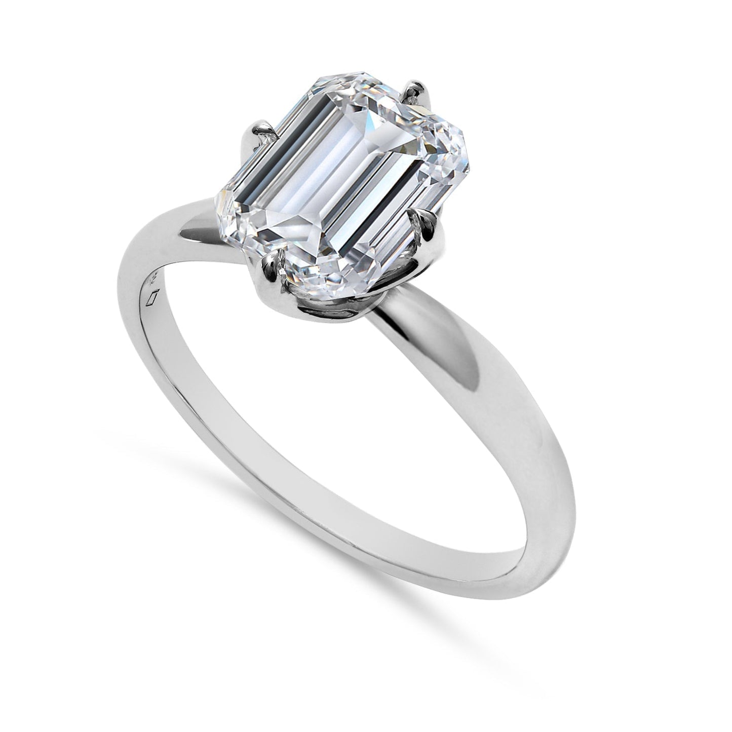 Clarity Diamond™ Signature Lab Grown Emerald Diamond Solitaire Engagement Ring