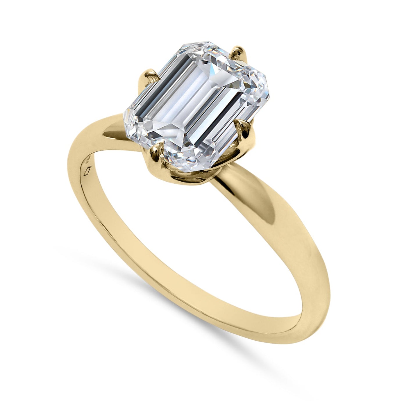 Clarity Diamond™ Signature Lab Grown Emerald Diamond Solitaire Engagement Ring