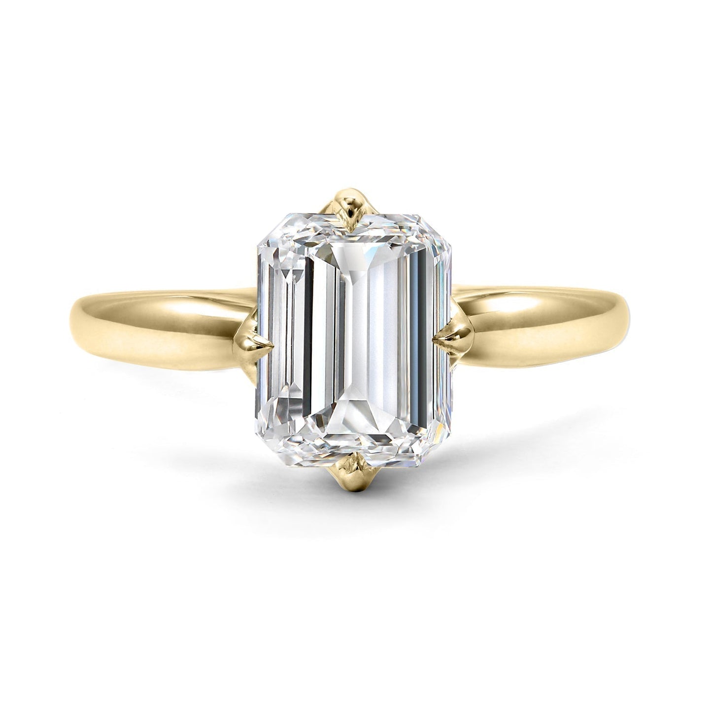 Clarity Diamond™ Signature Lab Grown Emerald Diamond Solitaire Engagement Ring