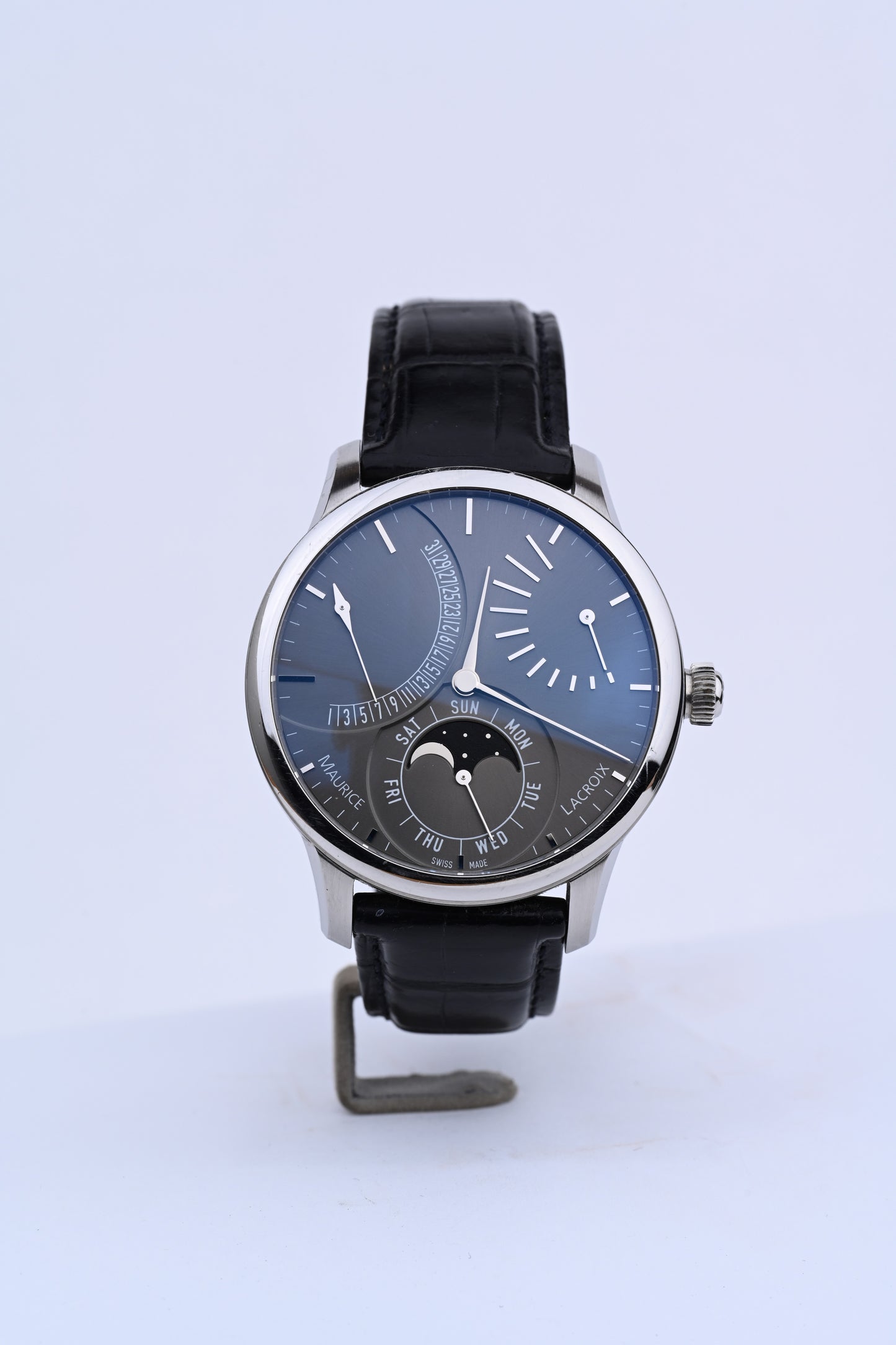 7228ss001000 Preowned Maurice lacroix masterpiece Lune retrogradep