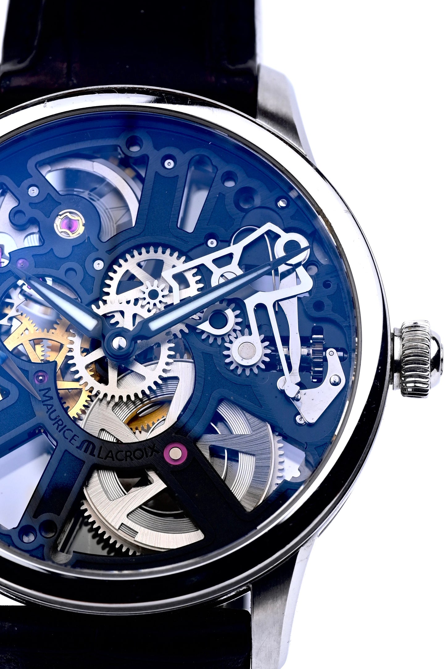 MP6528ss001330 Preowned Maurice Lacroix Masterpiece skeleton