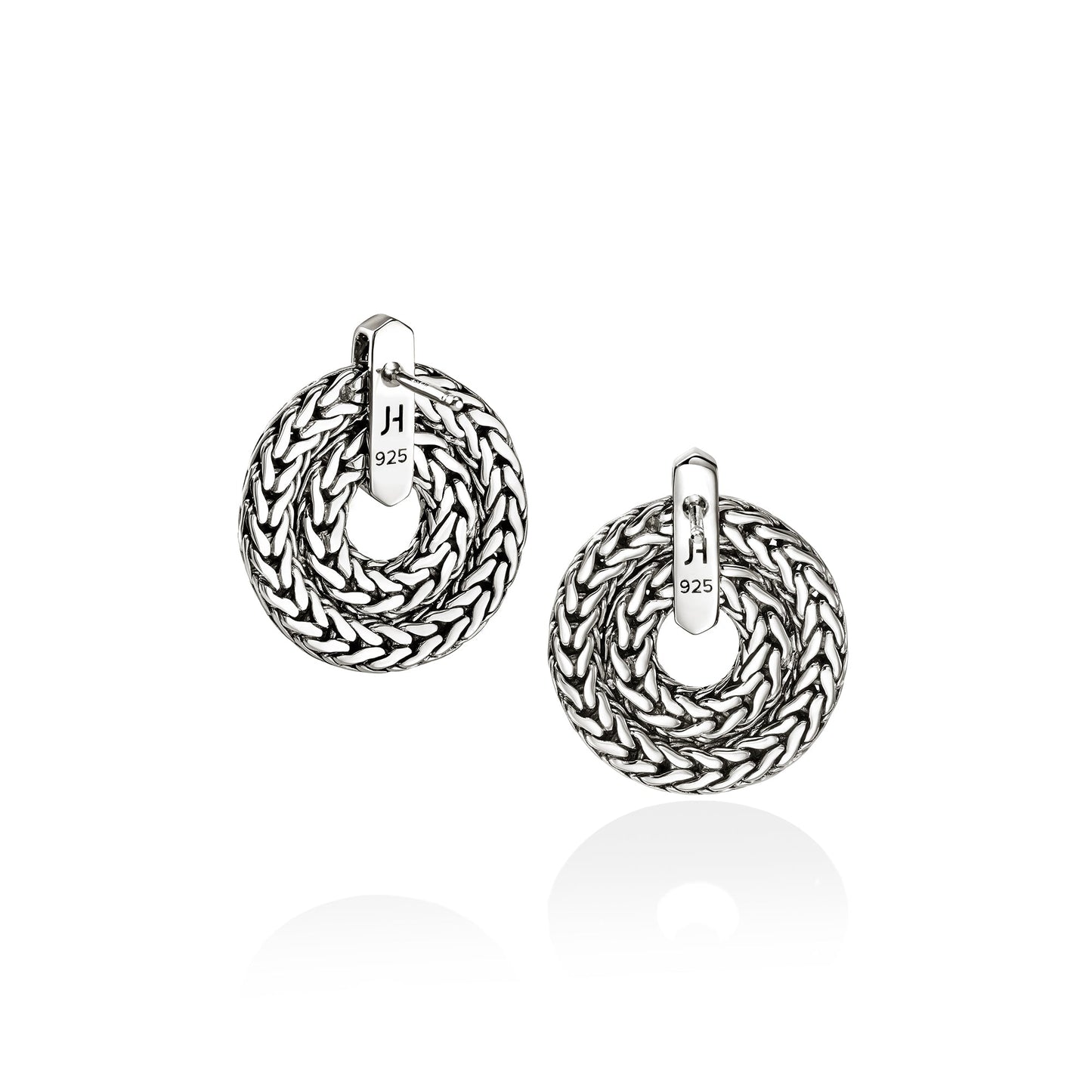 Icon Link Earring, Sterling Silver, 19.5MM|EB98991