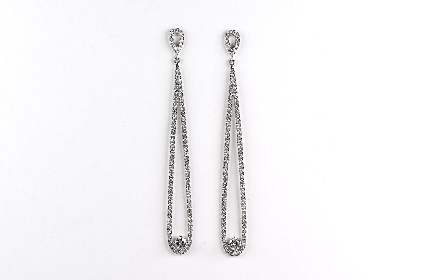 Elongated Droplet Earrings