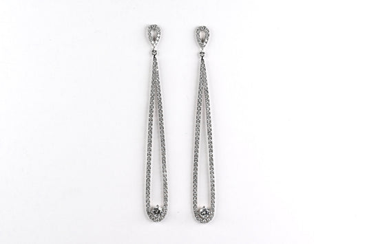 Elongated Droplet Earrings