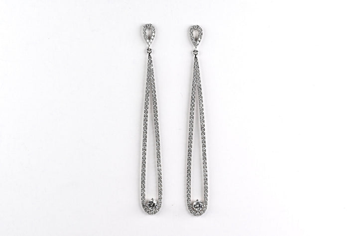 Elongated Droplet Earrings