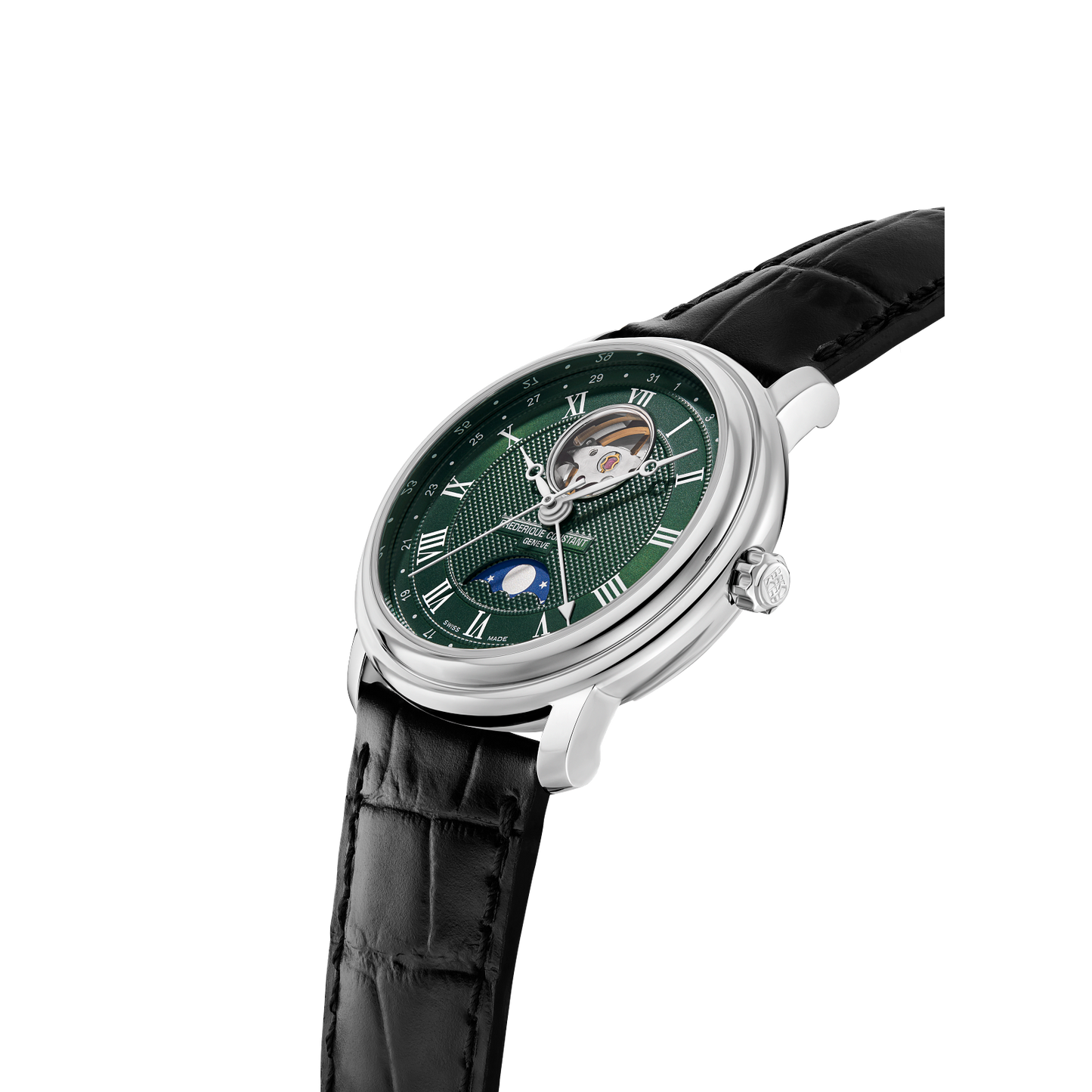 Frederique Constant Heart Beat Moonphase Date FC-335MCGRW4P26-BL
