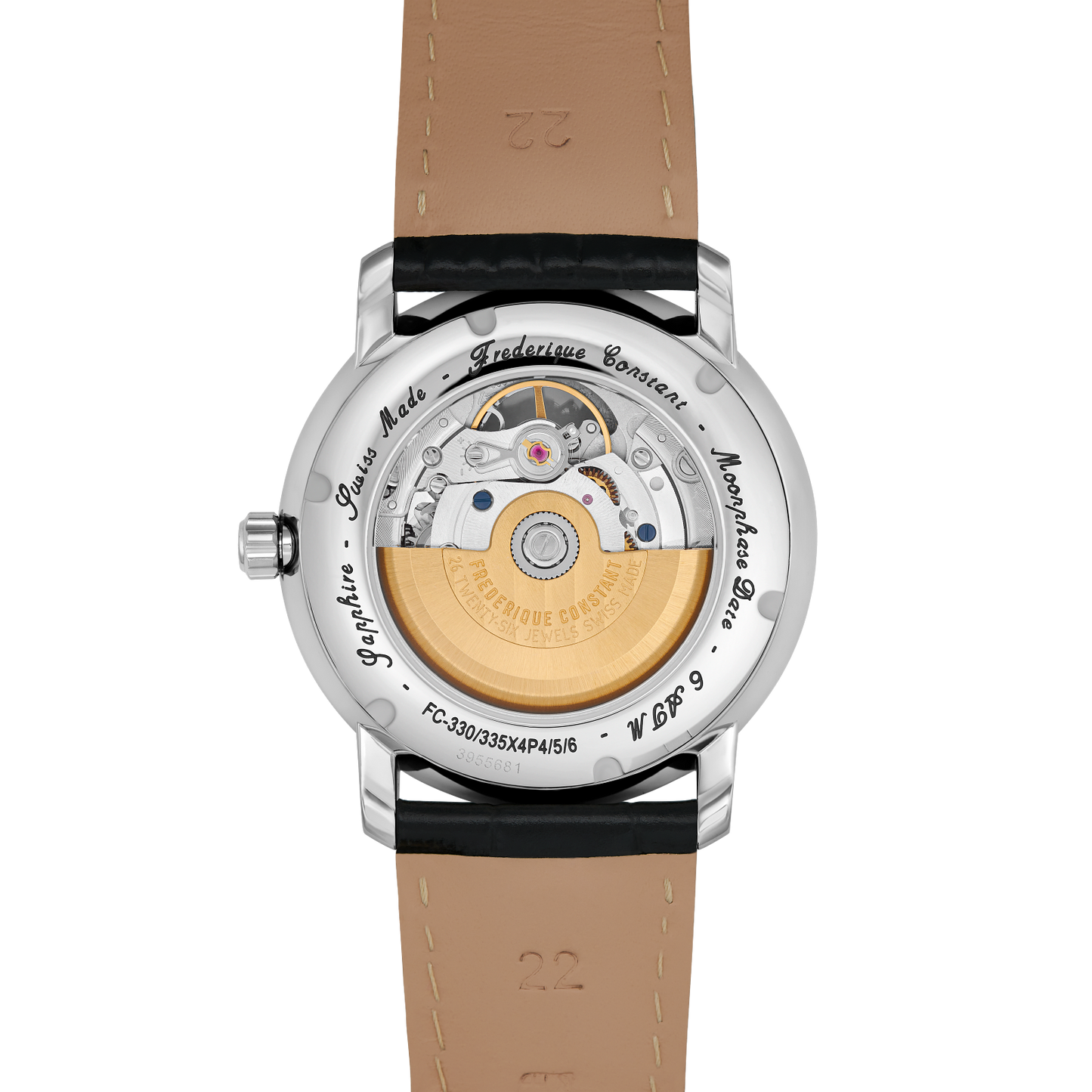 Frederique Constant Heart Beat Moonphase Date FC-335MCGRW4P26-BL