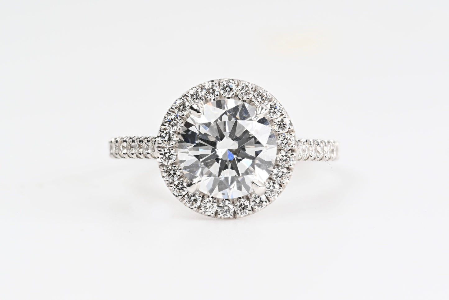 2 Carat Round Brilliant Engagement Ring with Halo