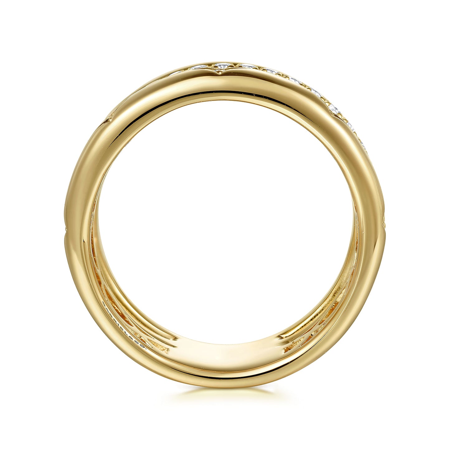 14K Yellow Gold Diamond Easy Stackable Ladies Ring LR52570Y45JJ