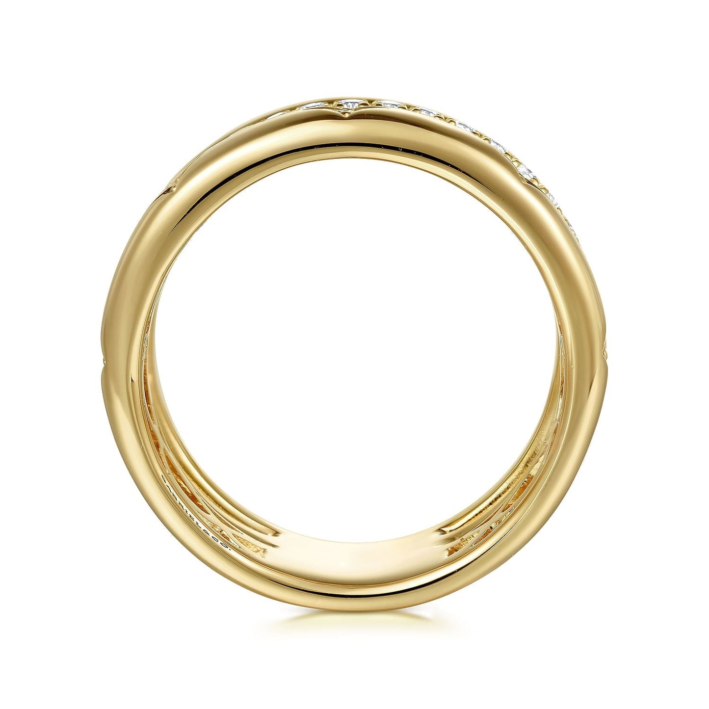 14K Yellow Gold Diamond Easy Stackable Ladies Ring LR52570Y45JJ