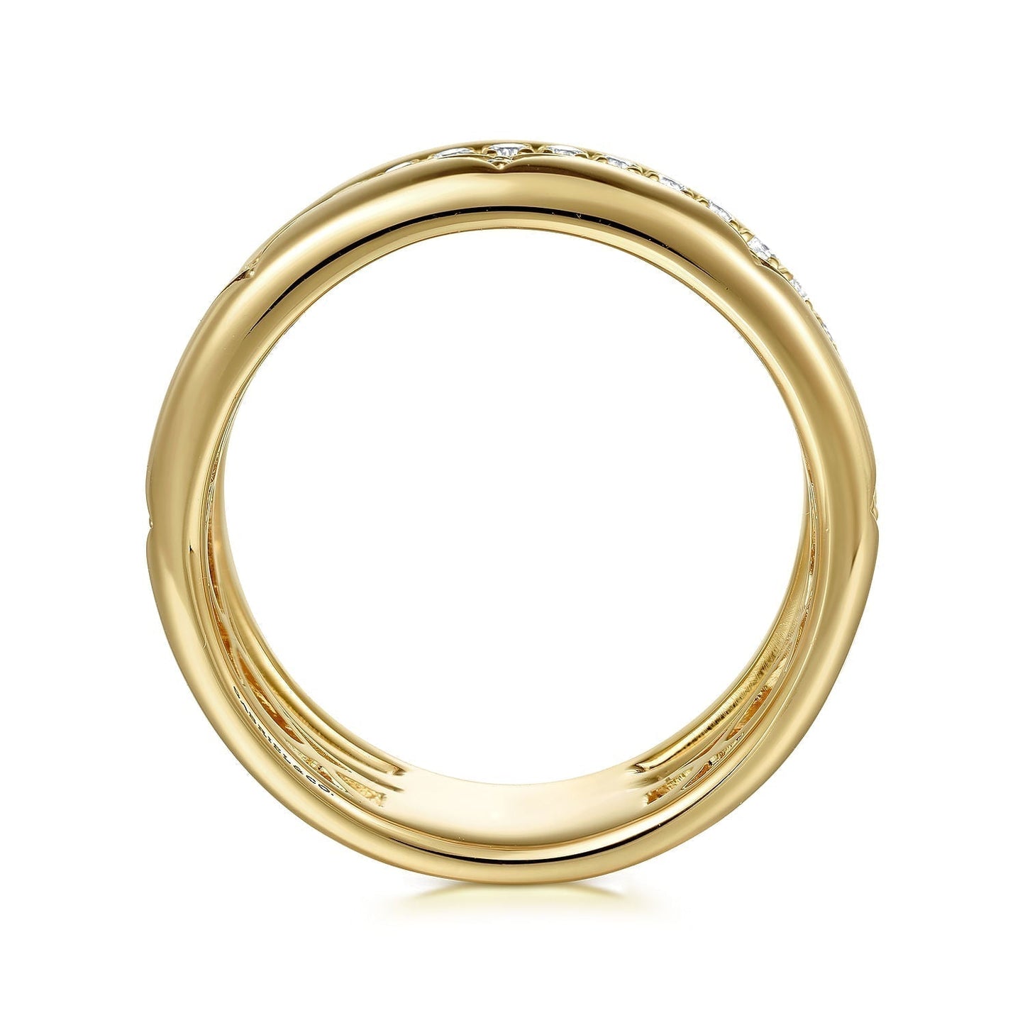 14K Yellow Gold Diamond Easy Stackable Ladies Ring LR52570Y45JJ