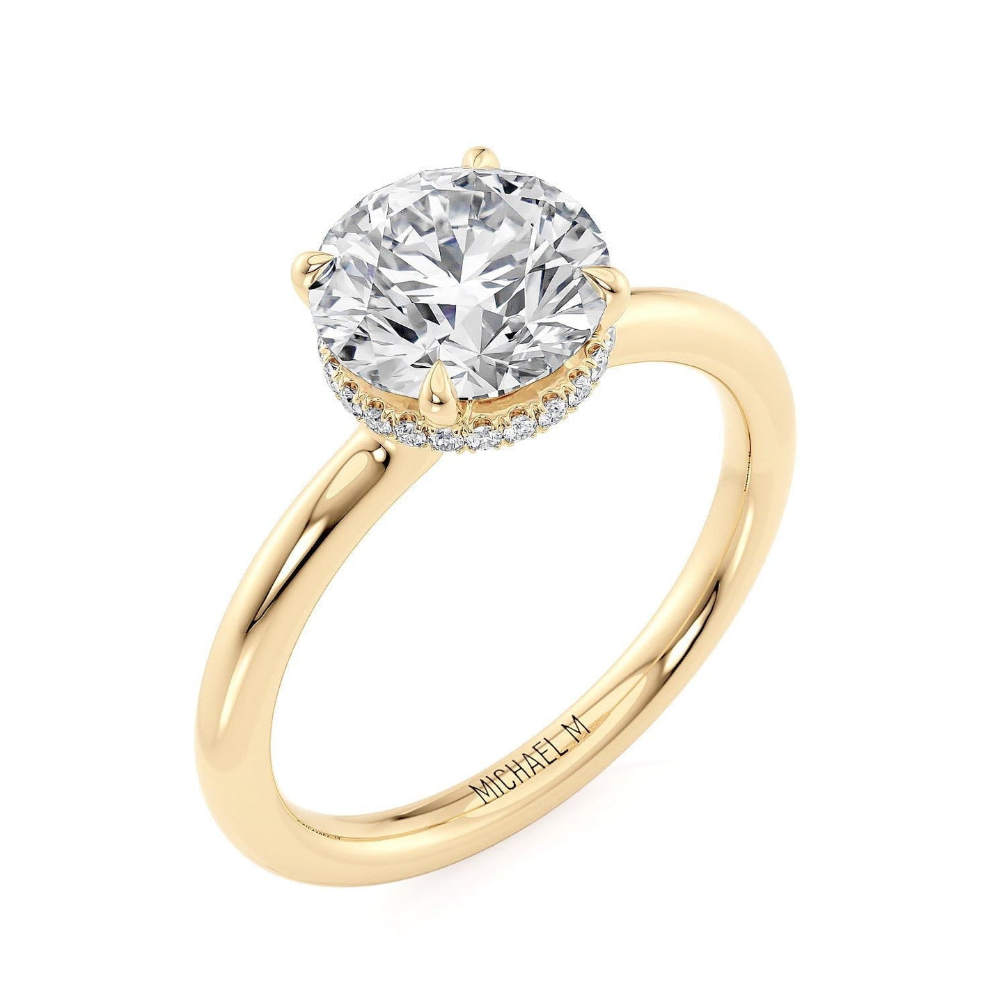 MICHAEL M Crown R750-2 Round-Cut Diamond Solitaire
