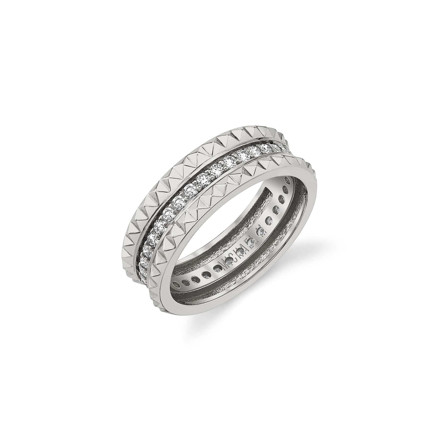 MICHAEL M Tetra Pavé Band B361YG