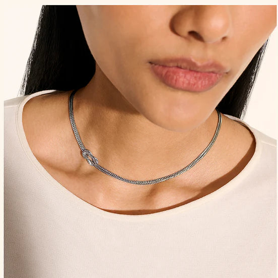 Love Knot Necklace, Sterling Silver, 3.6MM|NB98756