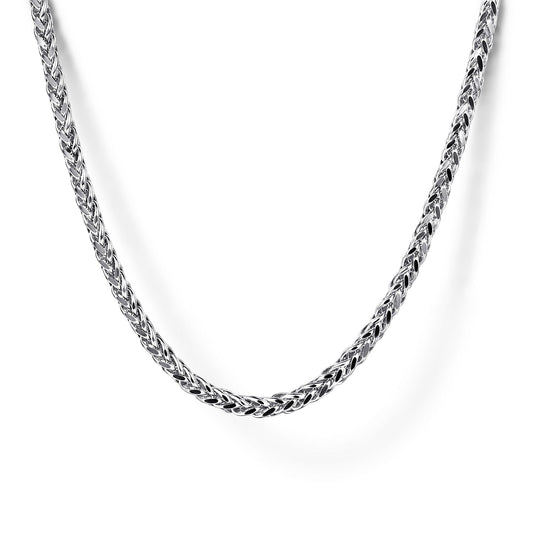 22 Inch 1.9mm 925 Sterling Silver Solid Men's Wheat Chain Necklace NKM7008-22SVJJJ - Dejaun Jewelers