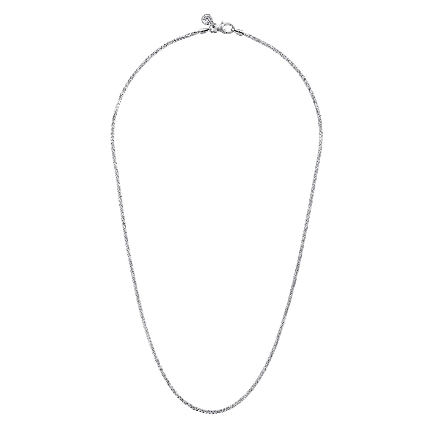 22 Inch 1.9mm 925 Sterling Silver Solid Men's Wheat Chain Necklace NKM7008-22SVJJJ - Dejaun Jewelers